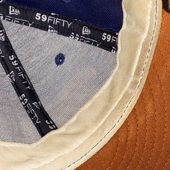 Titleist FJ by New Era Blue/Orange Strapback Fitted 7 1/2‎ Golf Cap Hat USA - Picture 10 of 11